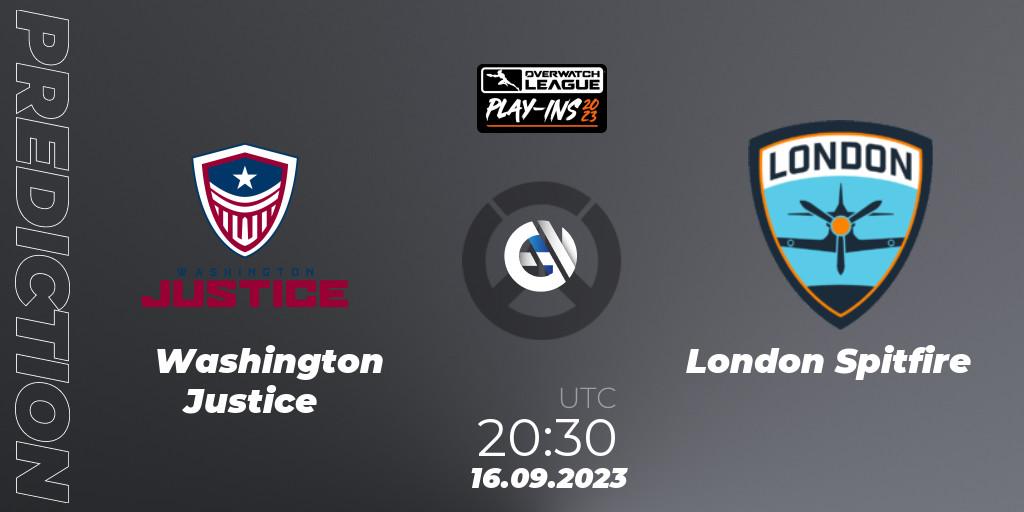 Washington Justice contre London Spitfire : prédiction de match. 16.09.23. Overwatch, Overwatch League 2023 - Play-Ins