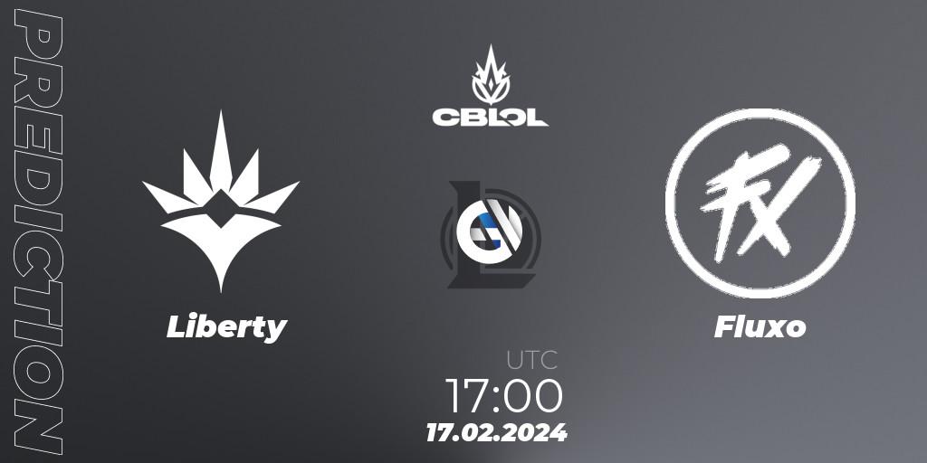 Liberty contre Fluxo : prédiction de match. 17.02.24. LoL, CBLOL Split 1 2024 - Group Stage