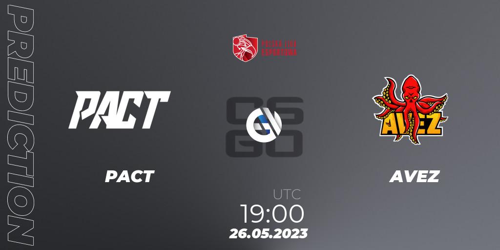 PACT contre AVEZ : prédiction de match. 26.05.23. CS2 (CS:GO), Polish Esports League 2023 Split 2