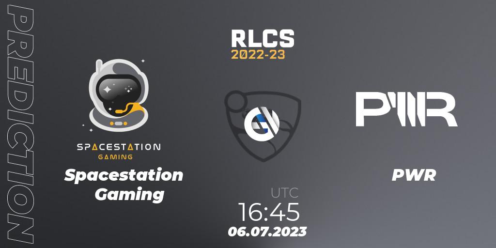 Spacestation Gaming contre PWR : prédiction de match. 06.07.2023 at 17:00. Rocket League, RLCS 2022-23 Spring Major