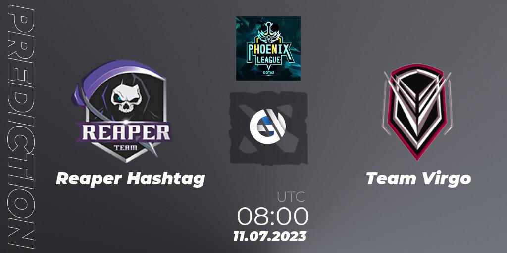 Reaper Hashtag contre Team Virgo : prédiction de match. 11.07.23. Dota 2, Dota 2 Phoenix League