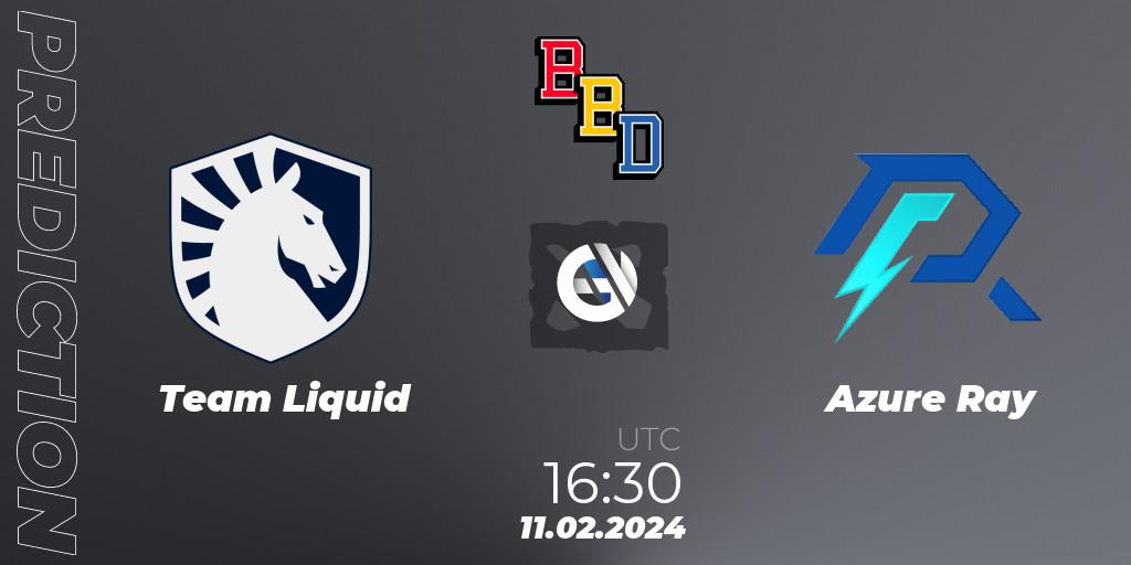 Team Liquid contre Azure Ray : prédiction de match. 11.02.24. Dota 2, BetBoom Dacha Dubai 2024