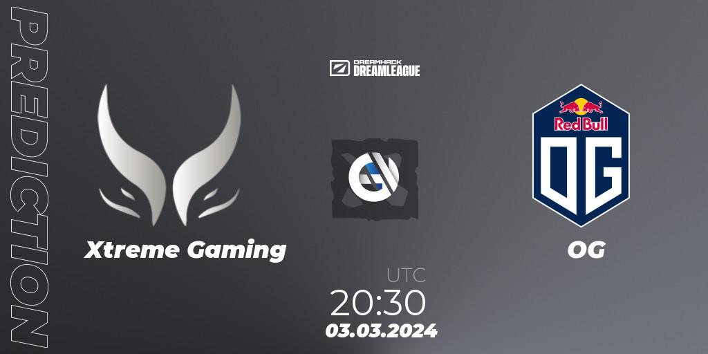 Xtreme Gaming contre OG : prédiction de match. 03.03.2024 at 20:26. Dota 2, DreamLeague Season 22