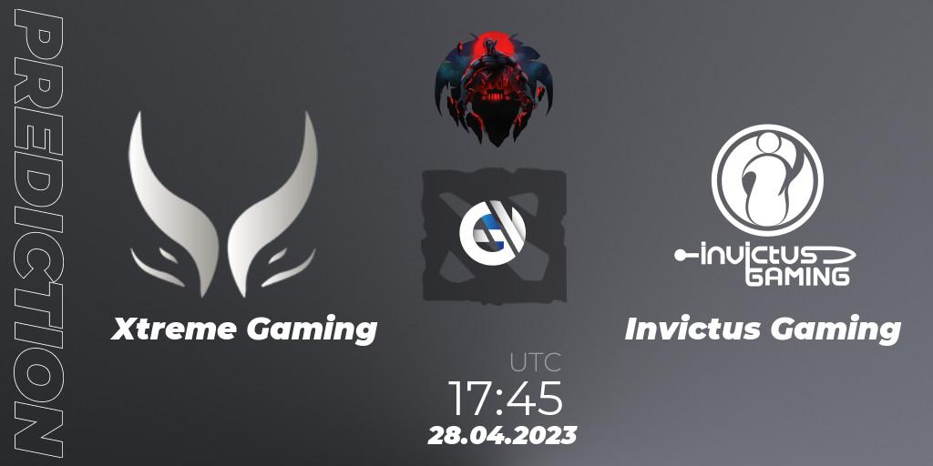 Xtreme Gaming contre Invictus Gaming : prédiction de match. 28.04.23. Dota 2, The Berlin Major 2023 ESL - Group Stage