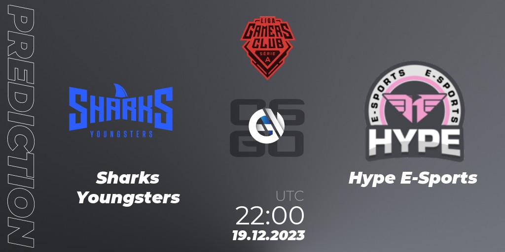 Sharks Youngsters contre Hype E-Sports : prédiction de match. 19.12.2023 at 22:00. Counter-Strike (CS2), Gamers Club Liga Série A: December 2023
