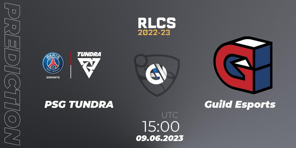 PSG TUNDRA contre Guild Esports : prédiction de match. 09.06.2023 at 15:00. Rocket League, RLCS 2022-23 - Spring: Europe Regional 3 - Spring Invitational