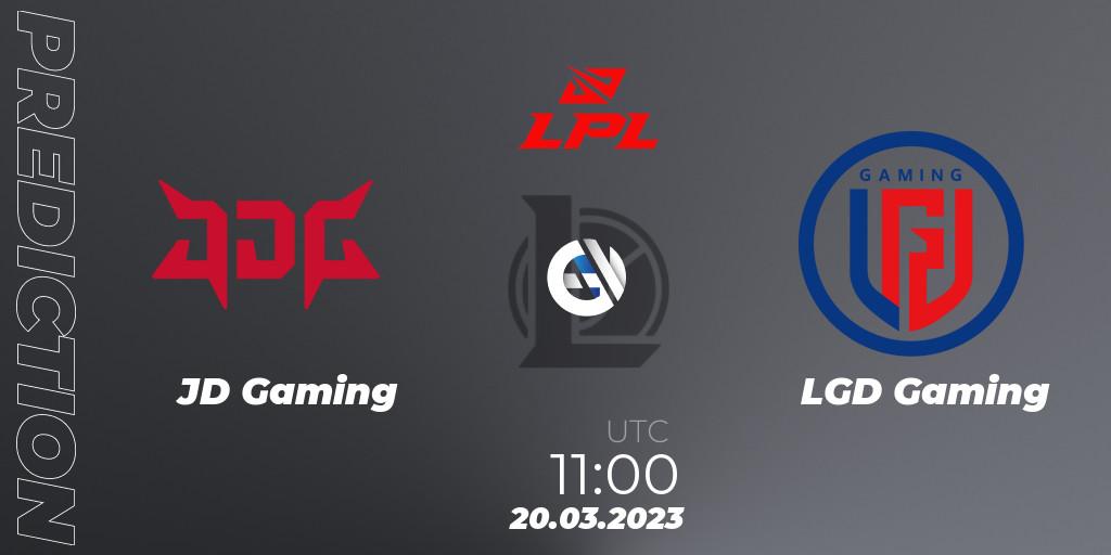 JD Gaming contre LGD Gaming : prédiction de match. 20.03.23. LoL, LPL Spring 2023 - Group Stage