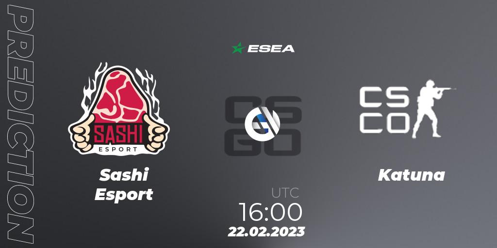  Sashi Esport contre Tenstar : prédiction de match. 22.02.23. CS2 (CS:GO), ESEA Season 44: Advanced Division - Europe