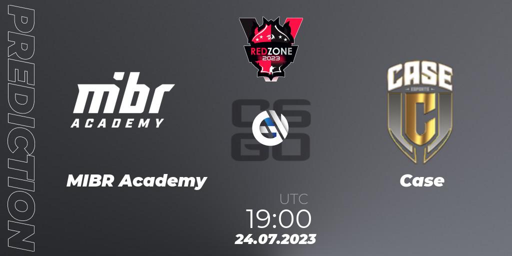 MIBR Academy contre Case : prédiction de match. 26.07.2023 at 17:30. Counter-Strike (CS2), RedZone PRO League Season 5