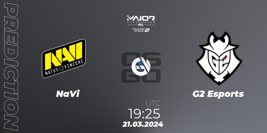 NaVi contre G2 Esports : prédiction de match. 21.03.24. CS2 (CS:GO), PGL CS2 Major Copenhagen 2024