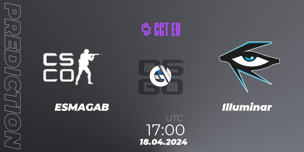 ESMAGAB contre Illuminar : prédiction de match. 18.04.24. CS2 (CS:GO), CCT Season 2 Europe Series 1 Closed Qualifier
