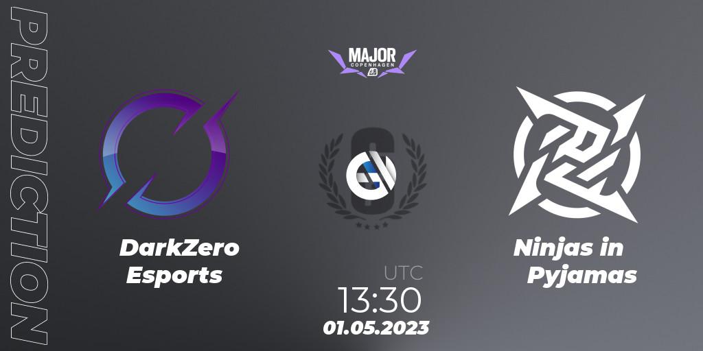 DarkZero Esports contre Ninjas in Pyjamas : prédiction de match. 01.05.2023 at 13:30. Rainbow Six, BLAST R6 Major Copenhagen 2023
