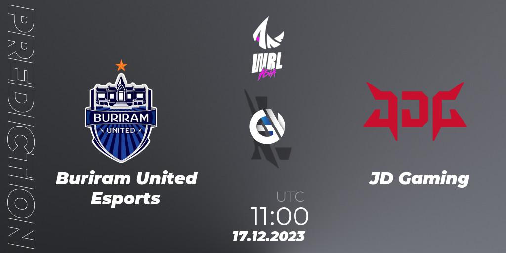 Buriram United Esports contre JD Gaming : prédiction de match. 17.12.23. Wild Rift, WRL Asia 2023 - Season 2 - Regular Season
