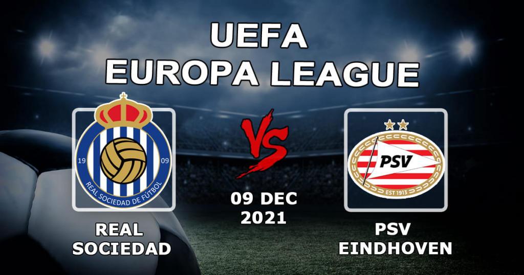 Real Sociedad - PSV: pronostic et pari sur le match de Ligue Europa - 09.12.2021