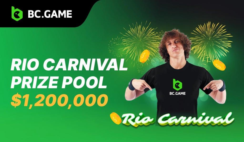 Rejoignez le carnaval de RIO sur BC.GAME pour courir la chance de gagner jusqu'à 1 200 000 $