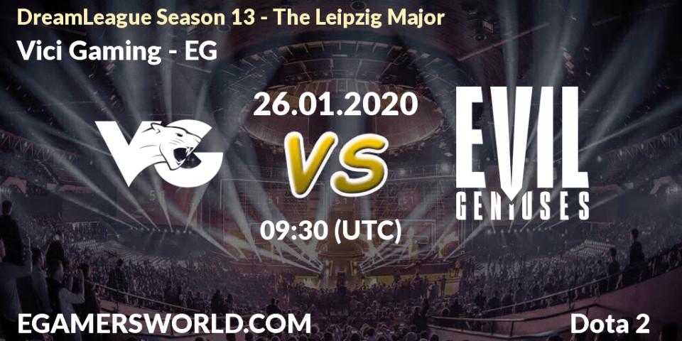 Vici Gaming contre EG : prédiction de match. 26.01.20. Dota 2, DreamLeague Season 13 - The Leipzig Major
