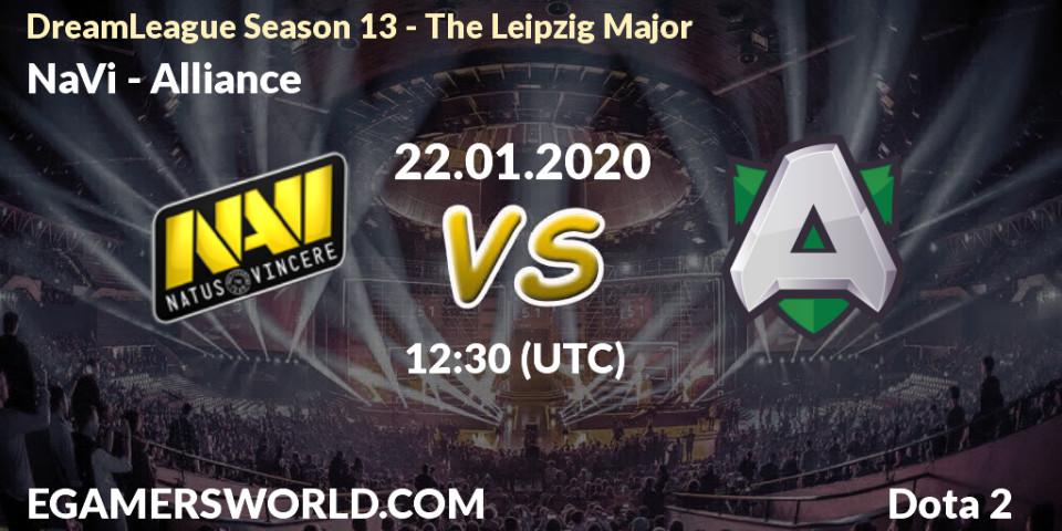 NaVi contre Alliance : prédiction de match. 22.01.20. Dota 2, DreamLeague Season 13 - The Leipzig Major