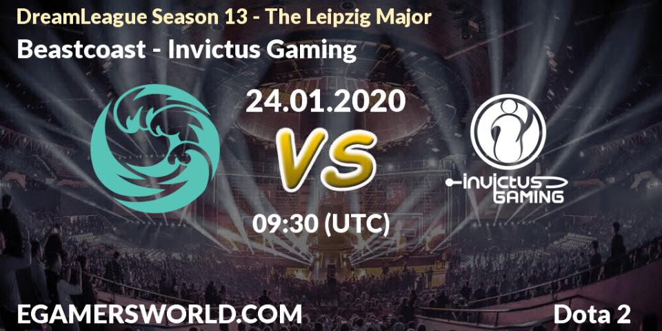 Beastcoast contre Invictus Gaming : prédiction de match. 24.01.20. Dota 2, DreamLeague Season 13 - The Leipzig Major
