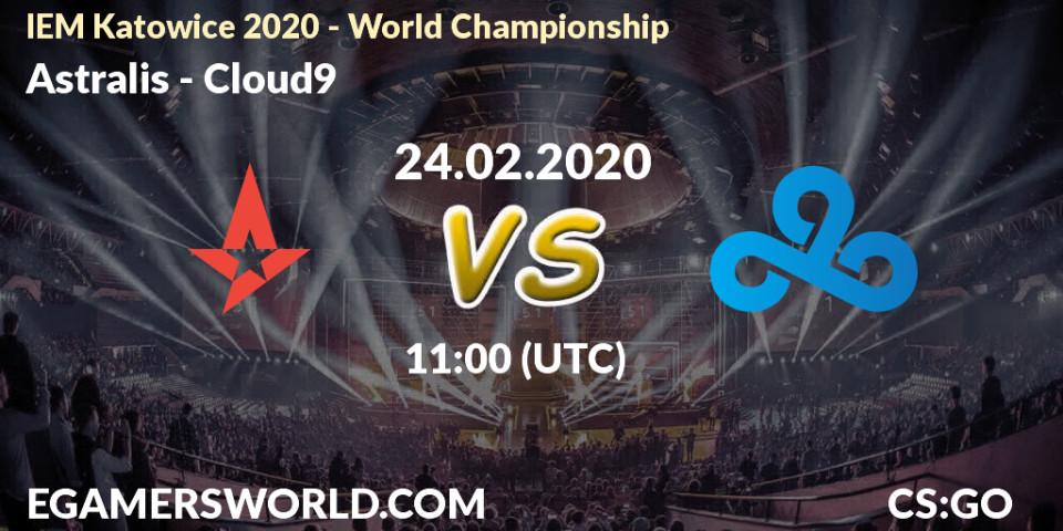 Astralis contre Cloud9 : prédiction de match. 24.02.20. CS2 (CS:GO), IEM Katowice 2020 