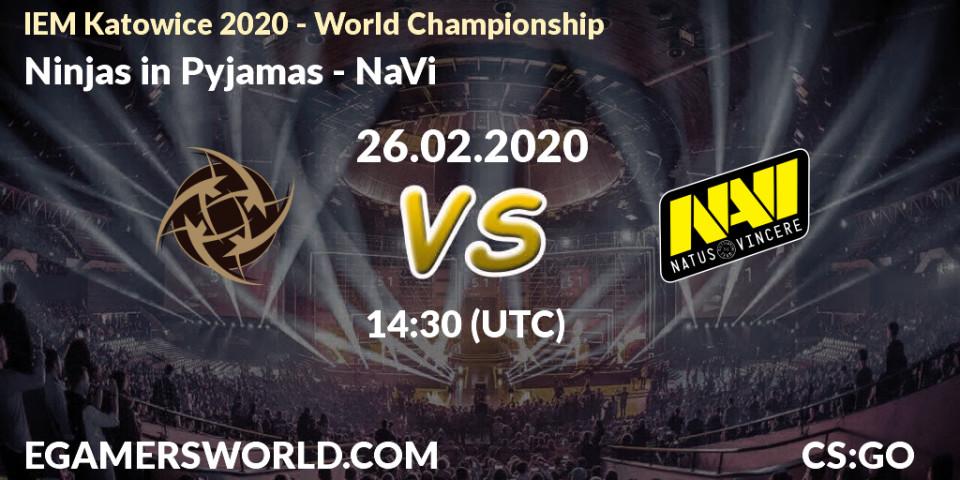 NiP contre NaVi : prédiction de match. 26.02.20. CS2 (CS:GO), IEM Katowice 2020 