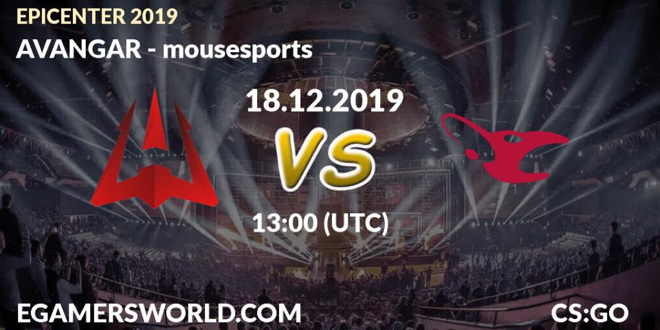 Virtus.pro contre mousesports : prédiction de match. 18.12.19. CS2 (CS:GO), EPICENTER 2019