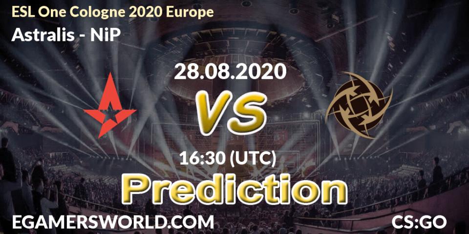 Astralis contre NiP : prédiction de match. 28.08.20. CS2 (CS:GO), ESL One Cologne 2020 Europe