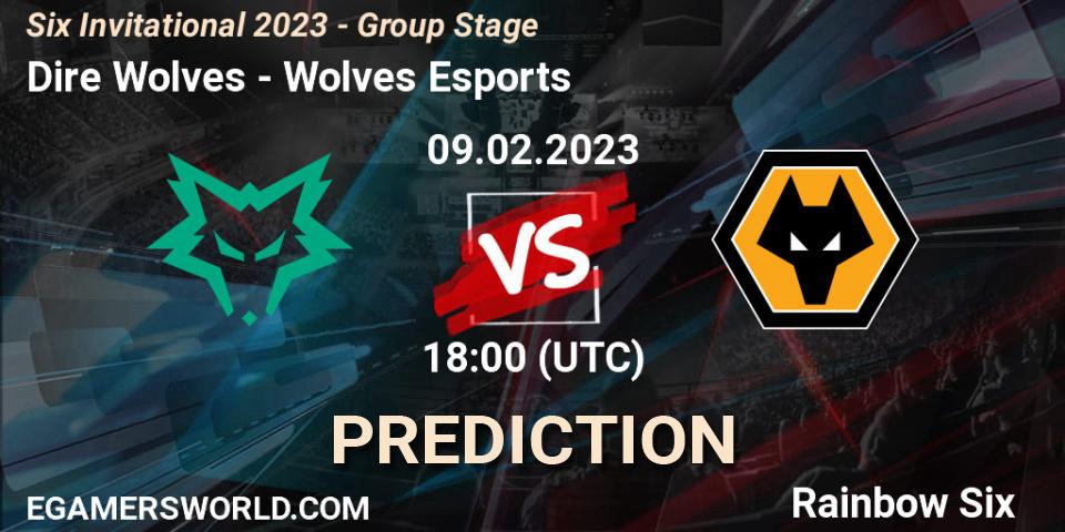 Dire Wolves contre Wolves Esports : prédiction de match. 09.02.23. Rainbow Six, Six Invitational 2023 - Group Stage