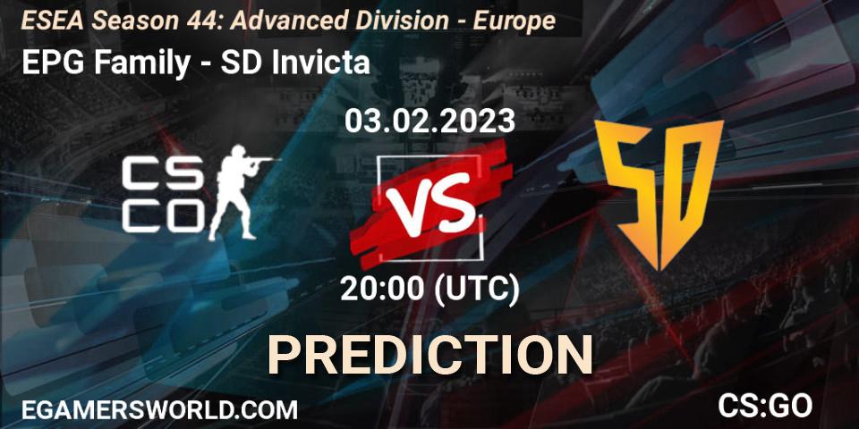 Boston crab contre SD Invicta : prédiction de match. 03.02.23. CS2 (CS:GO), ESEA Season 44: Advanced Division - Europe