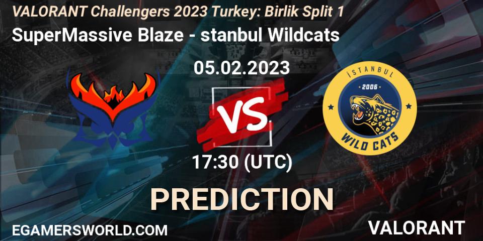 SuperMassive Blaze contre İstanbul Wildcats : prédiction de match. 05.02.23. VALORANT, VALORANT Challengers 2023 Turkey: Birlik Split 1