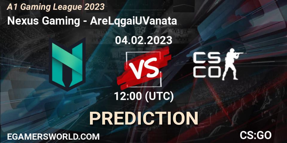 Nexus Gaming contre AreLqgaiUVanata : prédiction de match. 04.02.23. CS2 (CS:GO), A1 Gaming League 2023