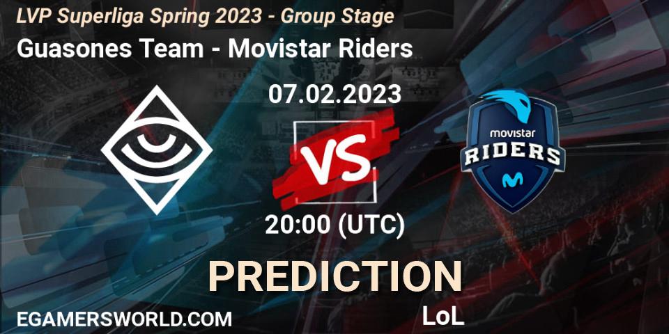 Guasones Team contre Movistar Riders : prédiction de match. 07.02.23. LoL, LVP Superliga Spring 2023 - Group Stage