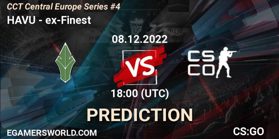 HAVU contre ex-Finest : prédiction de match. 08.12.22. CS2 (CS:GO), CCT Central Europe Series #4