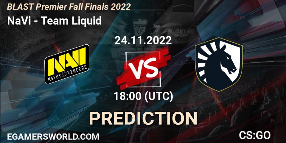 NaVi contre Team Liquid : prédiction de match. 24.11.22. CS2 (CS:GO), BLAST Premier Fall Finals 2022