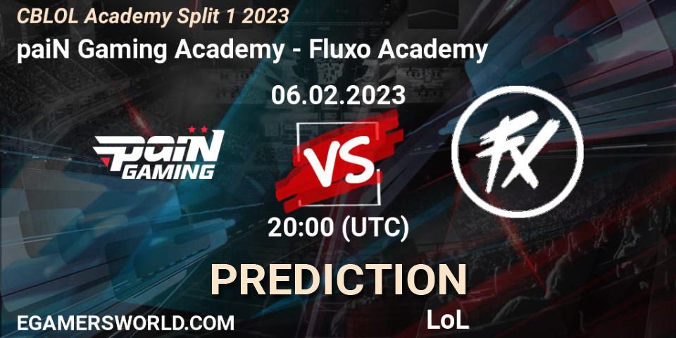 paiN Gaming Academy contre Fluxo Academy : prédiction de match. 06.02.23. LoL, CBLOL Academy Split 1 2023
