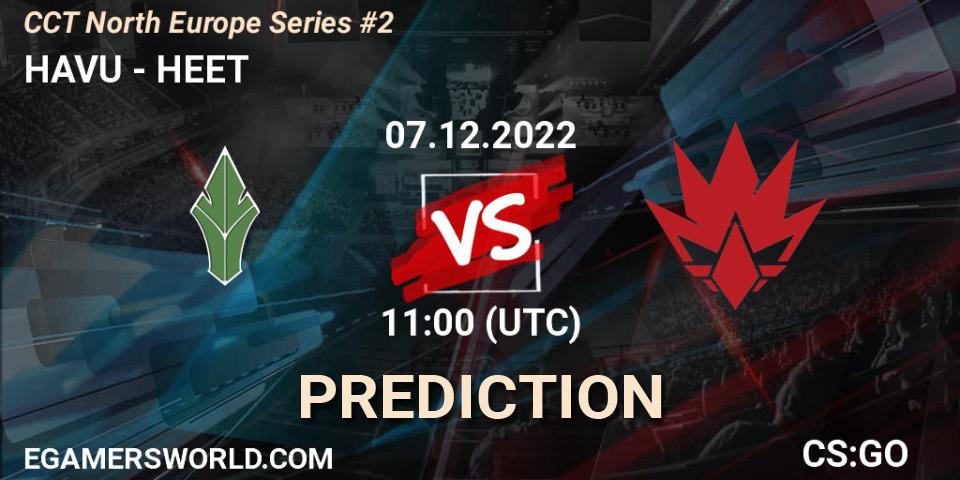 HAVU contre HEET : prédiction de match. 07.12.22. CS2 (CS:GO), CCT North Europe Series #2