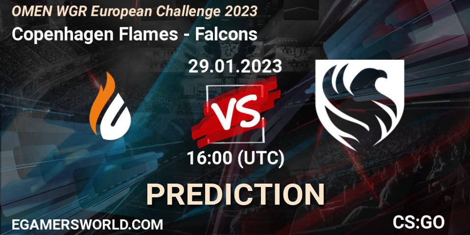 Copenhagen Flames contre Falcons : prédiction de match. 29.01.23. CS2 (CS:GO), OMEN WGR European Challenge 2023