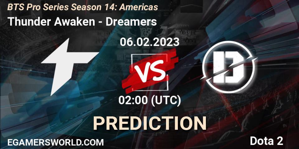Thunder Awaken contre Dreamers : prédiction de match. 06.02.23. Dota 2, BTS Pro Series Season 14: Americas