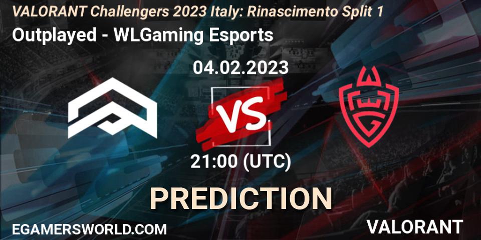 Outplayed contre WLGaming Esports : prédiction de match. 04.02.23. VALORANT, VALORANT Challengers 2023 Italy: Rinascimento Split 1