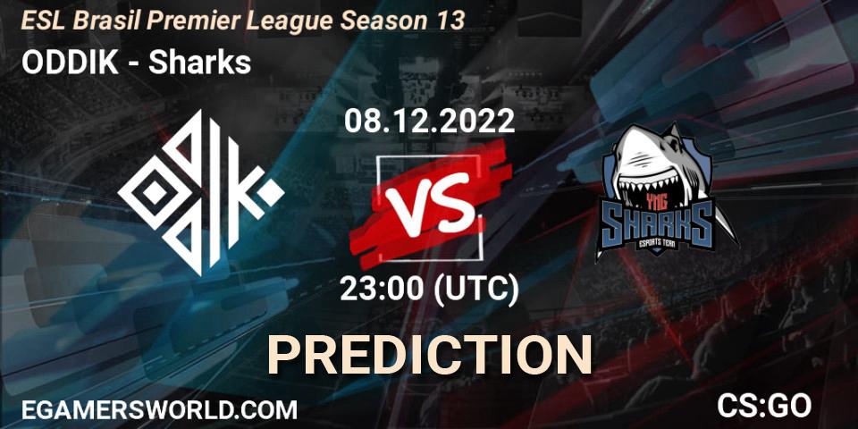 ODDIK contre Sharks : prédiction de match. 08.12.22. CS2 (CS:GO), ESL Brasil Premier League Season 13