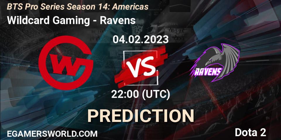 Wildcard Gaming contre Ravens : prédiction de match. 10.02.23. Dota 2, BTS Pro Series Season 14: Americas