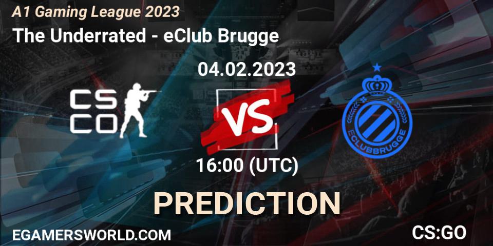 The Underrated contre eClub Brugge : prédiction de match. 04.02.23. CS2 (CS:GO), A1 Gaming League 2023