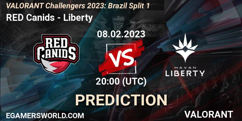 RED Canids contre Liberty : prédiction de match. 08.02.23. VALORANT, VALORANT Challengers 2023: Brazil Split 1