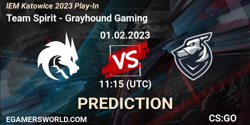 Team Spirit contre Grayhound Gaming : prédiction de match. 01.02.23. CS2 (CS:GO), IEM Katowice 2023 Play-In