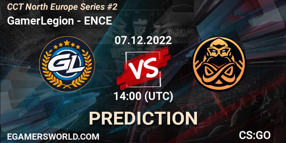 GamerLegion contre ENCE : prédiction de match. 07.12.22. CS2 (CS:GO), CCT North Europe Series #2