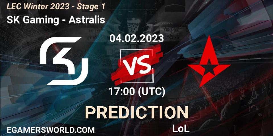 SK Gaming contre Astralis : prédiction de match. 04.02.23. LoL, LEC Winter 2023 - Stage 1