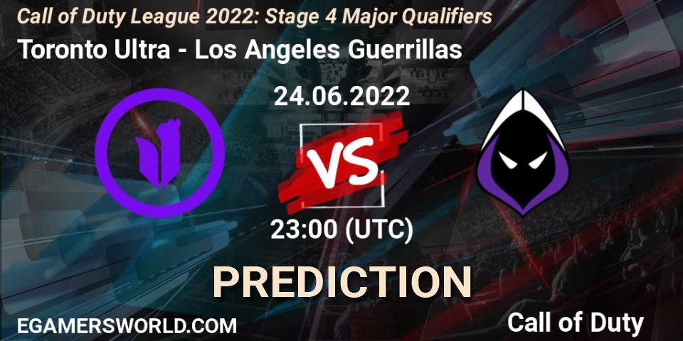Toronto Ultra contre Los Angeles Guerrillas : prédiction de match. 24.06.22. Call of Duty, Call of Duty League 2022: Stage 4