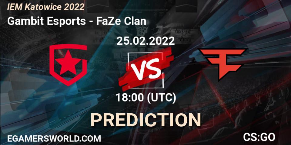 Gambit Esports contre FaZe Clan : prédiction de match. 25.02.22. CS2 (CS:GO), IEM Katowice 2022