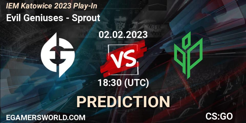 Evil Geniuses contre Sprout : prédiction de match. 02.02.23. CS2 (CS:GO), IEM Katowice 2023 Play-In