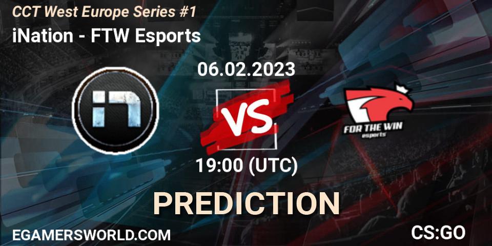 iNation contre FTW Esports : prédiction de match. 06.02.23. CS2 (CS:GO), CCT West Europe Series #1