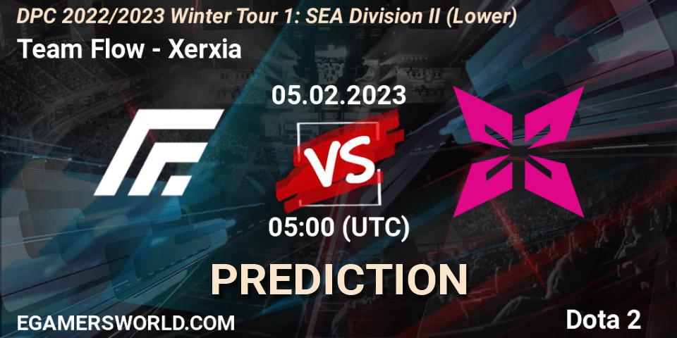 Team Flow contre Xerxia : prédiction de match. 05.02.23. Dota 2, DPC 2022/2023 Winter Tour 1: SEA Division II (Lower)